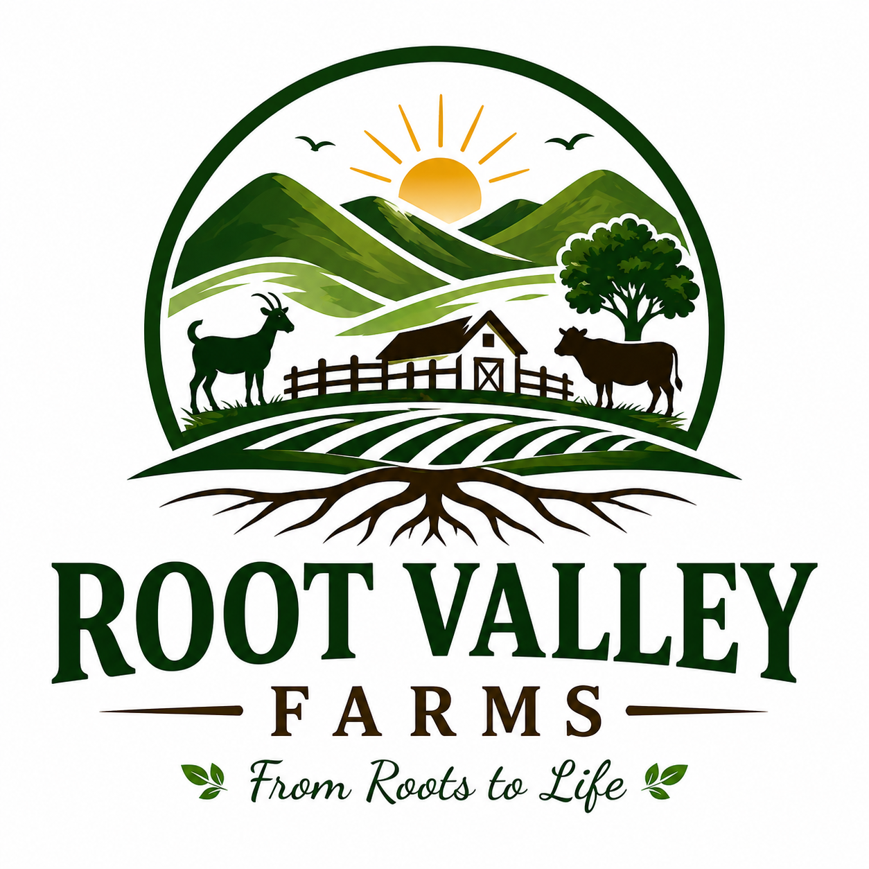 Root Valley Farms logo
